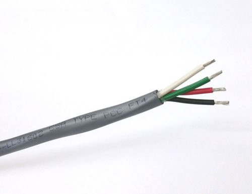 10&#039; alpha wire 5064c, 4 cond 18 gauge unshielded cable 4c 18awg oil &amp; sun resist for sale