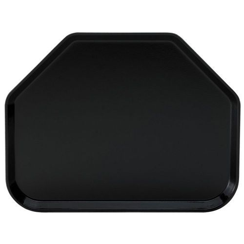 Winco FGTT-1814K Fiberglass Tray, Black, 18 in.x14 in. Trapezoid