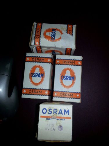 Lot of 4 Osram 8110 6V 5A Microscope Illuminator Bulbs