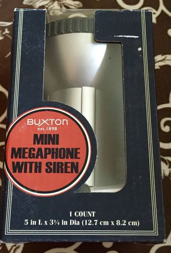 New/Never Used - Buxton Mini Microphone with Siren - 5&#034; L X 3 1/4&#034; D - NEW