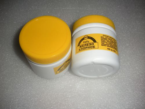 Ferric chloride, anhydrous for etching copper alloys,printed circuit boards 100g