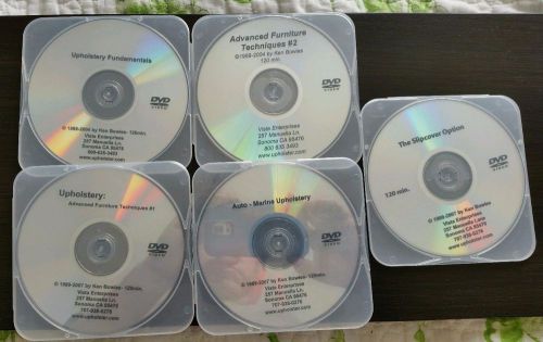 DVD Upholstery training video set collection of school level professional discs