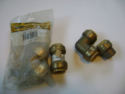 LOT OF 4 PIECES 3/4&#034;  SHARKBITE   PUSH ON FITTINGS
