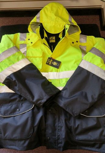 Hi Vis Safety Jacket - 6 in 1 - New with Tags - 4XL