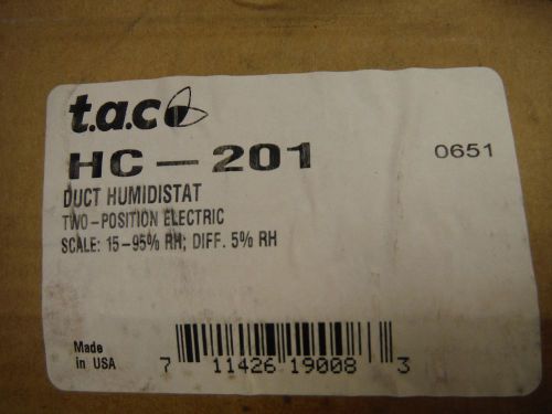 Duct Humidistat  T.A.C HC-201  120V/240V Two Position