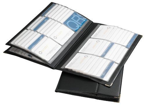 Rolodex 67465 rolodex 192-card capacity vinyl business card book, 32 pgs, 11-3/4 for sale