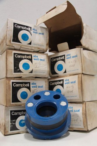 Lot of (8) Campbell 4&#034;x1-1/2&#034; Abs Well Seal Submersible SUB Plastic