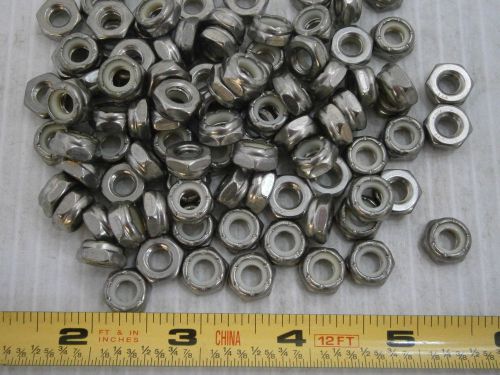 Lock Nut 1/4-20 Thin Pattern Stainless Steel Nylon Insert Lot of 105 #2183A