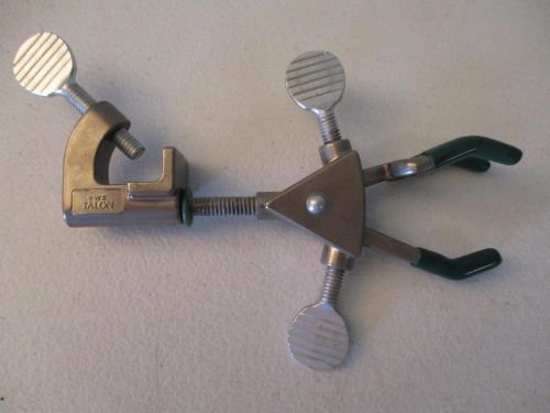 Vwr talon three-prong 3 prong extension clamp 9&#034; length dual adjustment = for sale