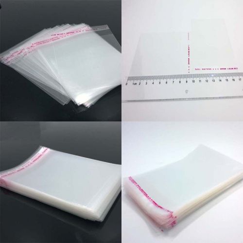 100PCS Lot Self Adhesive Jewelry bags Poly Plastic OPP Clear Seal Bag 7*10CM