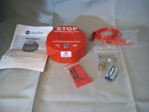 Safety Technology Intl STI-6402 Exit Stopper Multifunction Door Alarm for Double