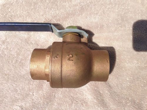 2in brass sweat ball valve