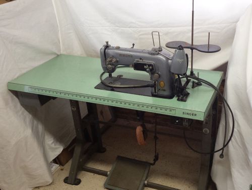 Singer 307 G2 Commercial Sewing Machine Green Table Industrial Machine