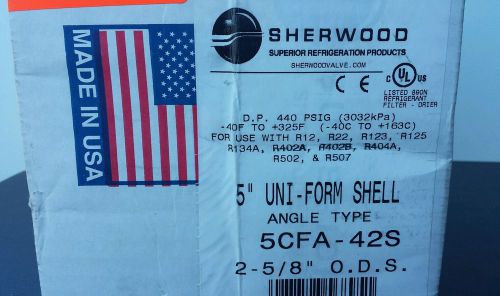 Sherwood superior refrigerant filter 5&#034; brass 5cfa-42s for r12 r22 402 502 507 for sale