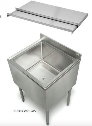Insulated under bar ice well bin with 10 circuit cold plate nsf 36x21 stainless for sale