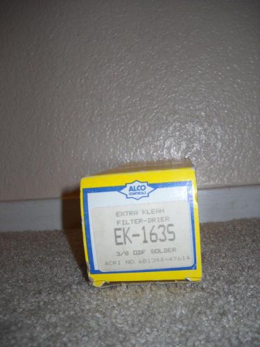 NEW ALCO CONTROLS LIQUID LINE KLEAN FILTER-DRIER EK-163S 3/8 ODF SOLDER IN BOX