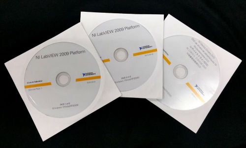 NATIONAL INSTRUMENTS NI DVD KIT LABVIEW PLATFORM DVD SET VER 2009 SP1 3 DISCS