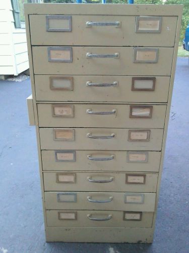 Vintage Steampunk Metal Filing Cabinet 42&#034; tall