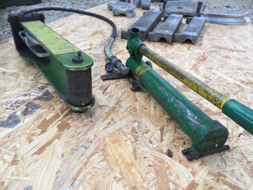 Greenlee conduit bender 882 1 1/4&#034; thru 2&#034; e.m.t. hydraulic electrician tool for sale