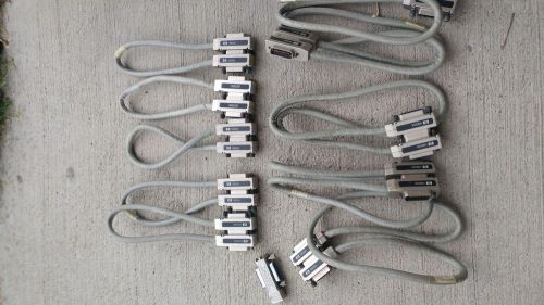 Hewlett Packard 10833 A &amp; D GPID Cables LOT OF 10 w/ Adapter agilent