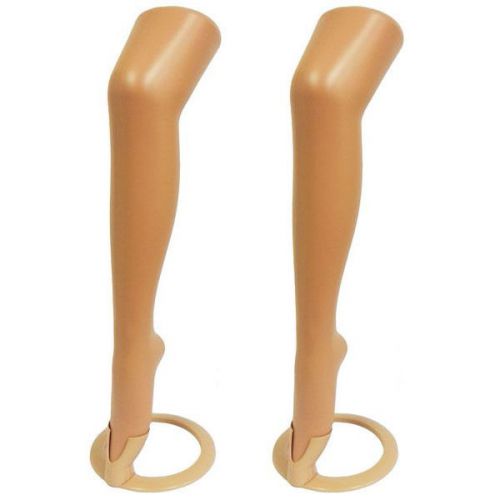 MN-189x2 FLESHTONE PAIR (2 pcs) Plastic Women&#039;s Hosiery Mannequin Display Leg