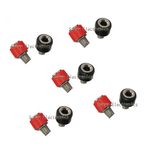 5 pair amplifier terminal binding post 4mm banana jack panel mount connector for sale
