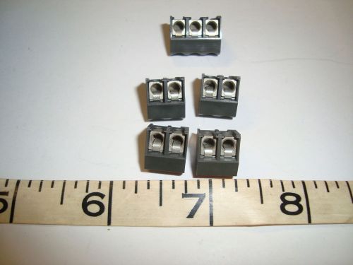 5 Weco Terminal blocks qty 1 # 75 3 Position, qty 4 # 76 2 Position
