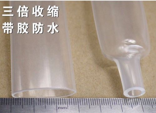 Waterproof heat shrink tubing sleeve ?19.1mm adhesive lined 3:1 transparent x 1m for sale