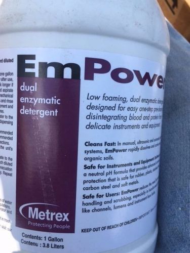 Metrex 10-4100 EmPower Dual Enzymatic Liquid Detergent, 1 Gallon