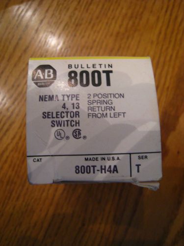 Allan Bradley 800T - H4A selector switch