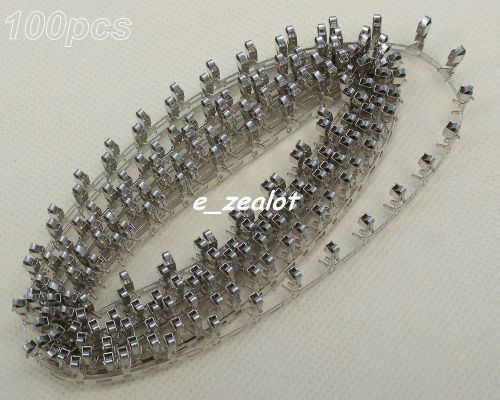 100pcs SM2.54MM Female Connector Reed Cold Head 2.54mm Metal Terminal Prefect