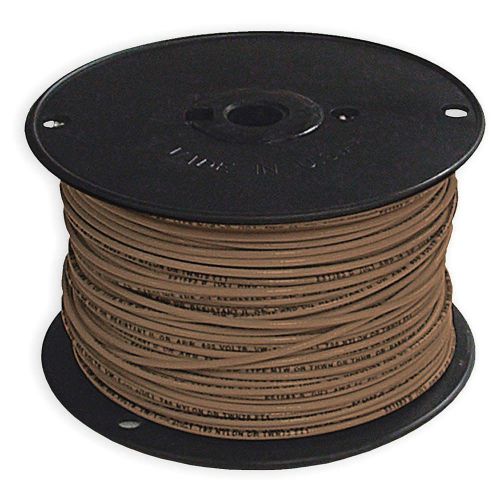 Southwire 500 Ft. 12G Solid Copper Brown THHN Electric Building Wire Spool