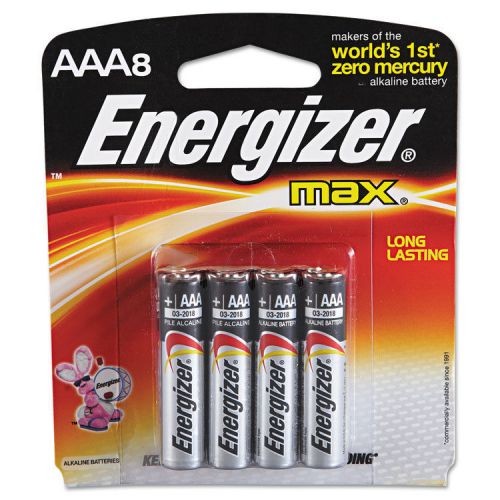 &#034;Energizer Max Alkaline Batteries, Aaa, 8 Batteries/pack&#034;