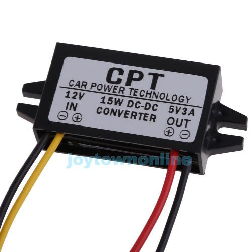 DC-DC Car LED Display Power Supply Converter Regulator 12V to 5V 3A 15W Module J
