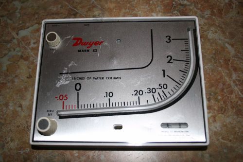dwyer manometer mark 2 Spray booth Equipment/Pressure Sensor NEW