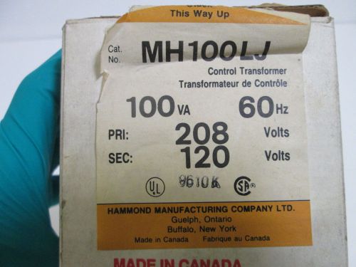 HAMMOND TRANSFORMER MH100LJ *NEW IN BOX*