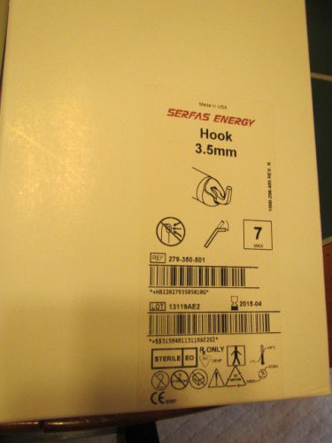 2 units serfas energy 3.5mm hook # 279-350-501 stryker endoscopy for sale