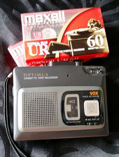 Optimus CTR-115 Voice Recorder VOX (Voice activated, Variable Speed, Cue Marker)