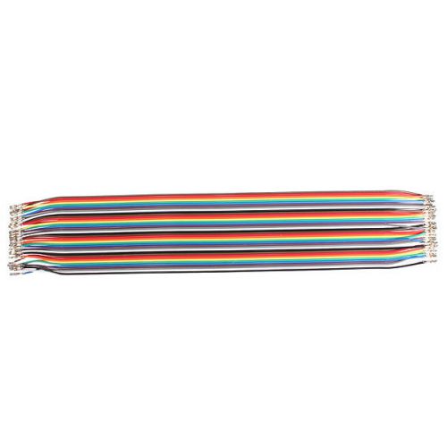 80Pcs 30cm Female to Female Breadboard Jumper Cable Wire Arduino 2.54mm 1P-1P