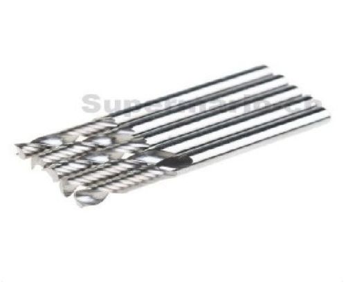5x 1/8&#034; carbide high quality cnc router bits single one flute tools 3.175 x 12mm for sale