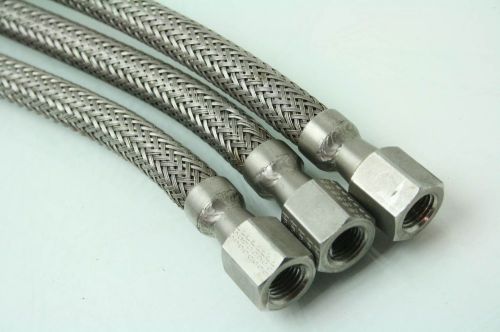 3 ssp / swagelok ss-fm4pm4pf4-36 convoluted braided 316 stainless steel tubing for sale