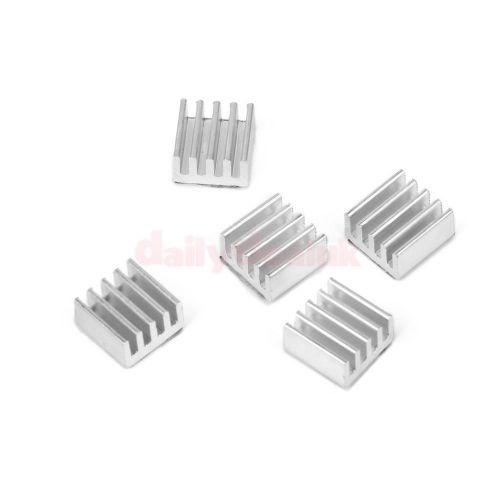 5x heat sink 8x8x5mm aluminum cooling fin for printer stepper motor driver for sale