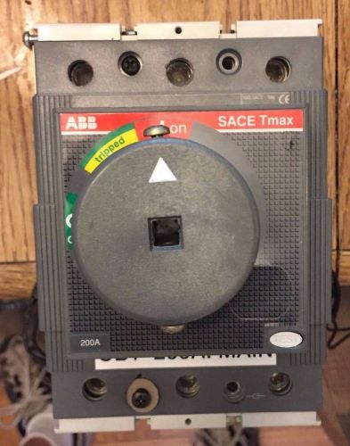 ABB SACE TMAX T3N 3-Pole 200A Molded Case Circuit Breaker YO  and 4 Aux switches