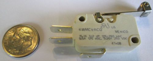 Cherry limit (micro) switch w/ roller spdt 15a 125/250vac   nos  1 pcs. for sale