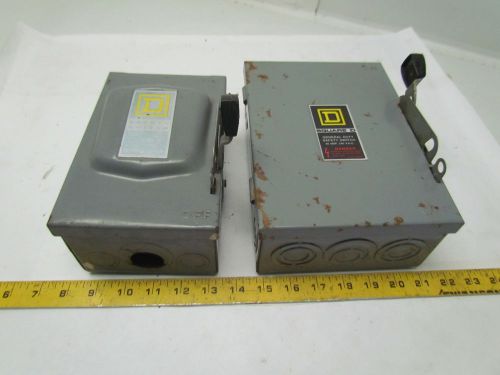 Square D D221N Disconnect 30 amp 240 VAC fusedsafety switch