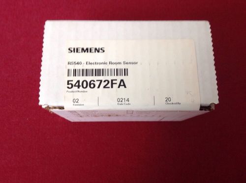 Siemens RS540 - Electronic Room Sensor 540672FA   *NEW*