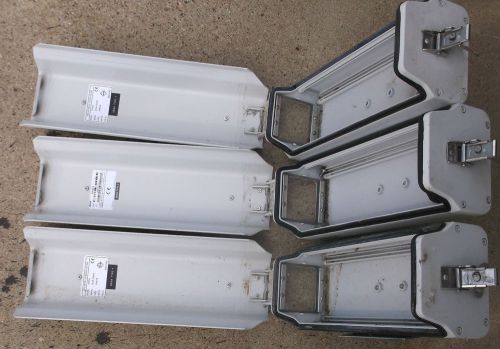Lot of 3 pelco security camera housing enclosures eh3512 w 2 mounting arms for sale