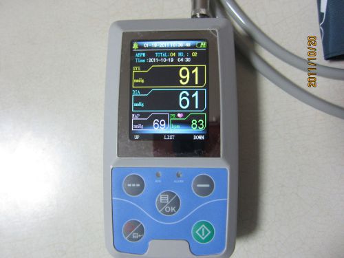 CE new 24hrs Ambulatory Blood Pressure holter Monitor ABPM Holter NIBP MAPA spo2