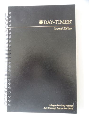 Day Timer Planner 1-Page-Per-Day Journal Size July 2015 - Dec 2015