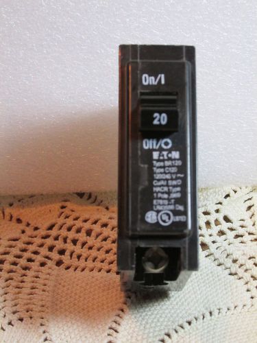 Eaton 20 AMP Single Pole Breaker Type BR120 C120